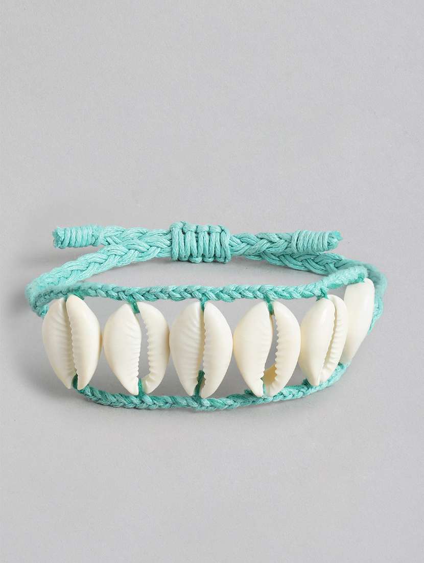 richeera women braided design studded bracelet