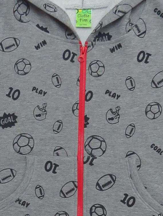 boys printed hooded jacket - 21170083 - Standard Image - 2