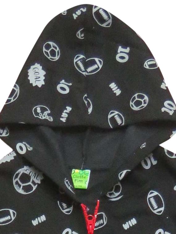 boys printed long sleeve hooded sweatshirt - 21170084 - Standard Image - 2