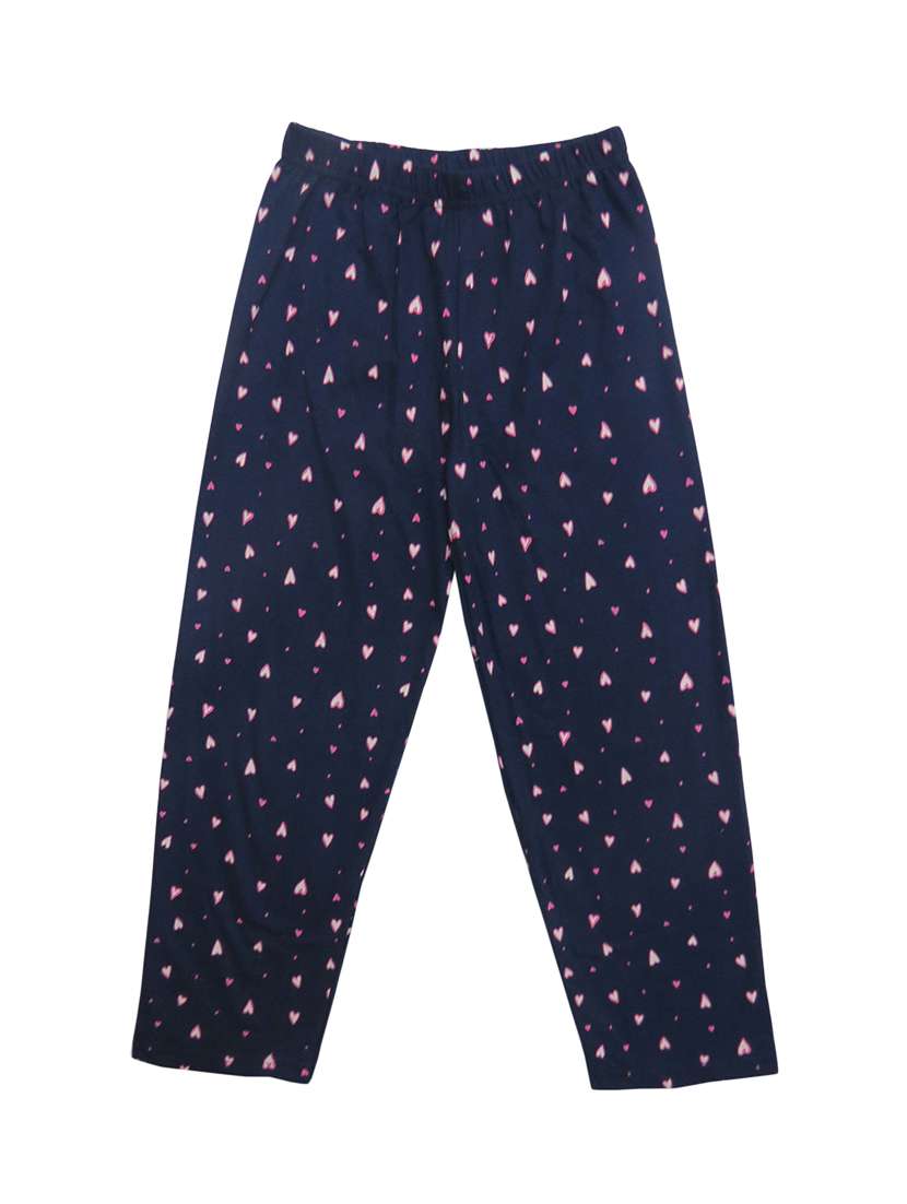 girls printed cotton pyjama nightwear set - 21170115 -  Standard Image - 2