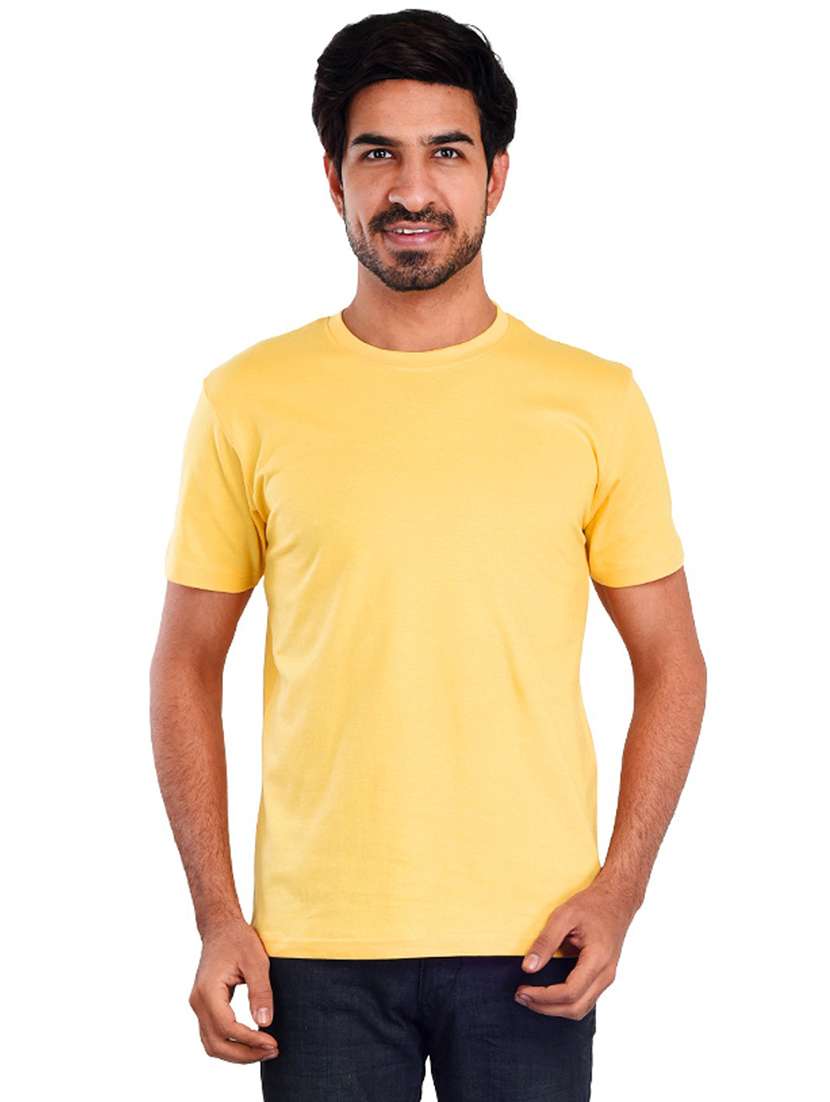 men round neck plain t-shirt