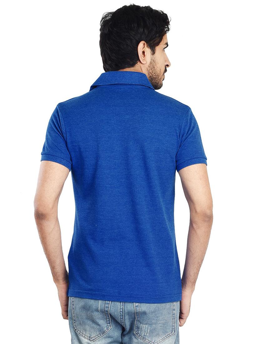 men polo neck plain t-shirt - 21170206 - Standard Image - 2