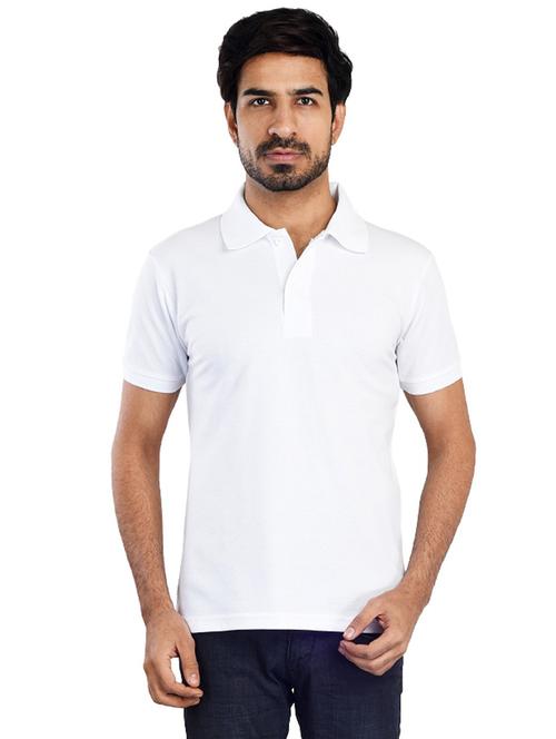 men polo neck plain t-shirt - 21170209 - Standard Image - 0