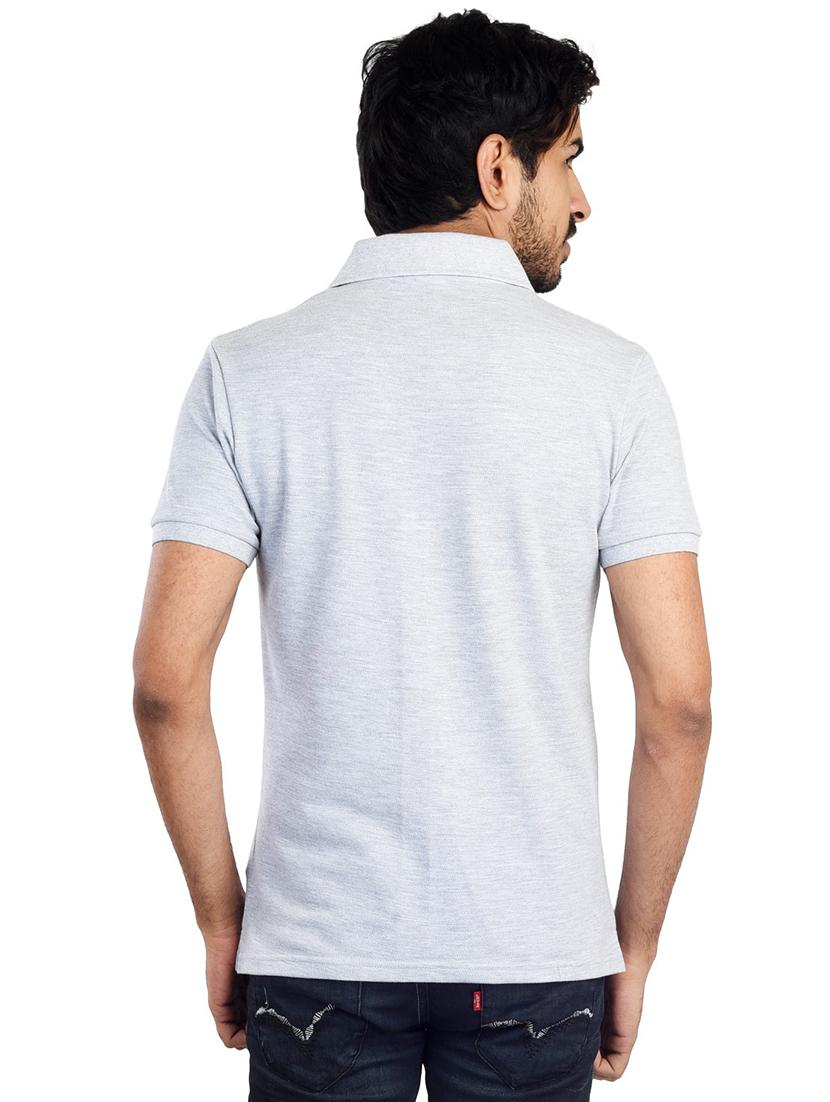 men polo neck plain t-shirt - 21170211 - Standard Image - 2