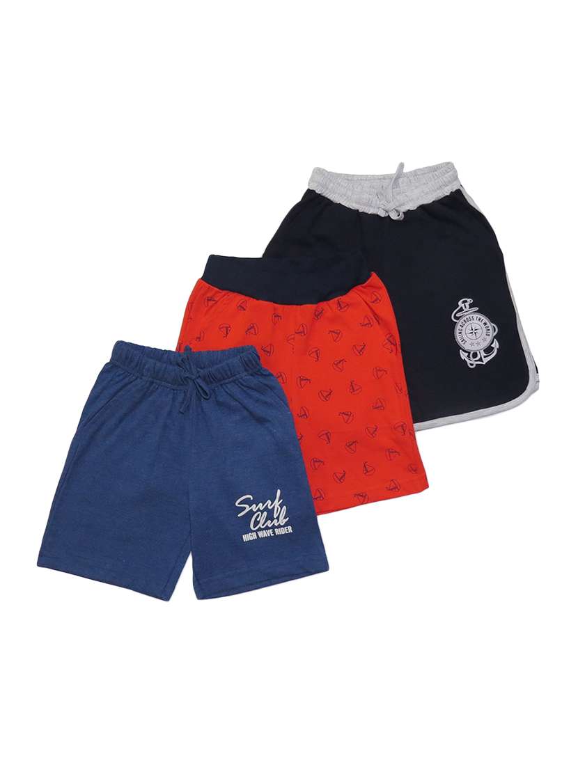boys pack of 3 cotton shorts 