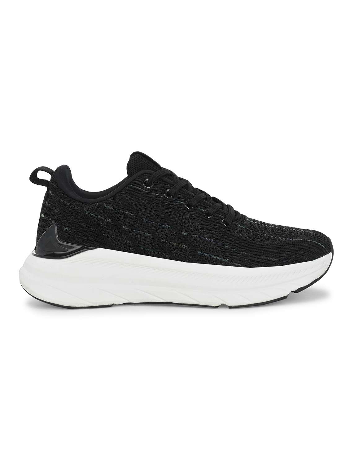 black flyknit laceup sports shoes - 21170450 - Standard Image - 2