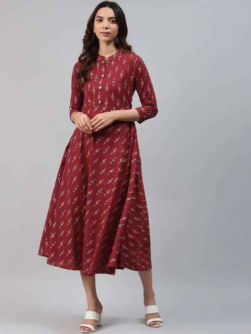 women printed flared kurta - 21171060 - Standard Image - 0