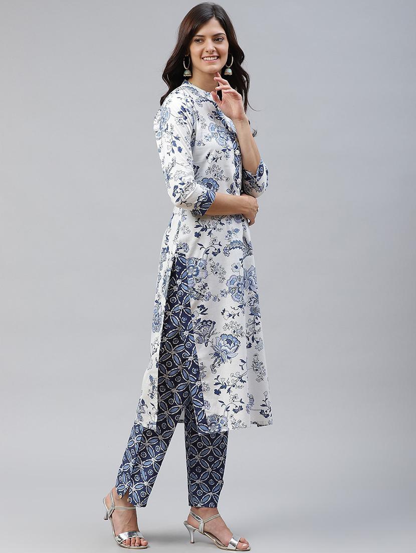 women printed kurta palazzo set - 21171565 - Standard Image - 2