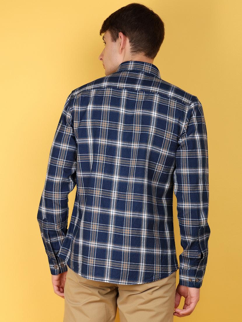 men checkered casual shirt - 21172238 - Standard Image - 2