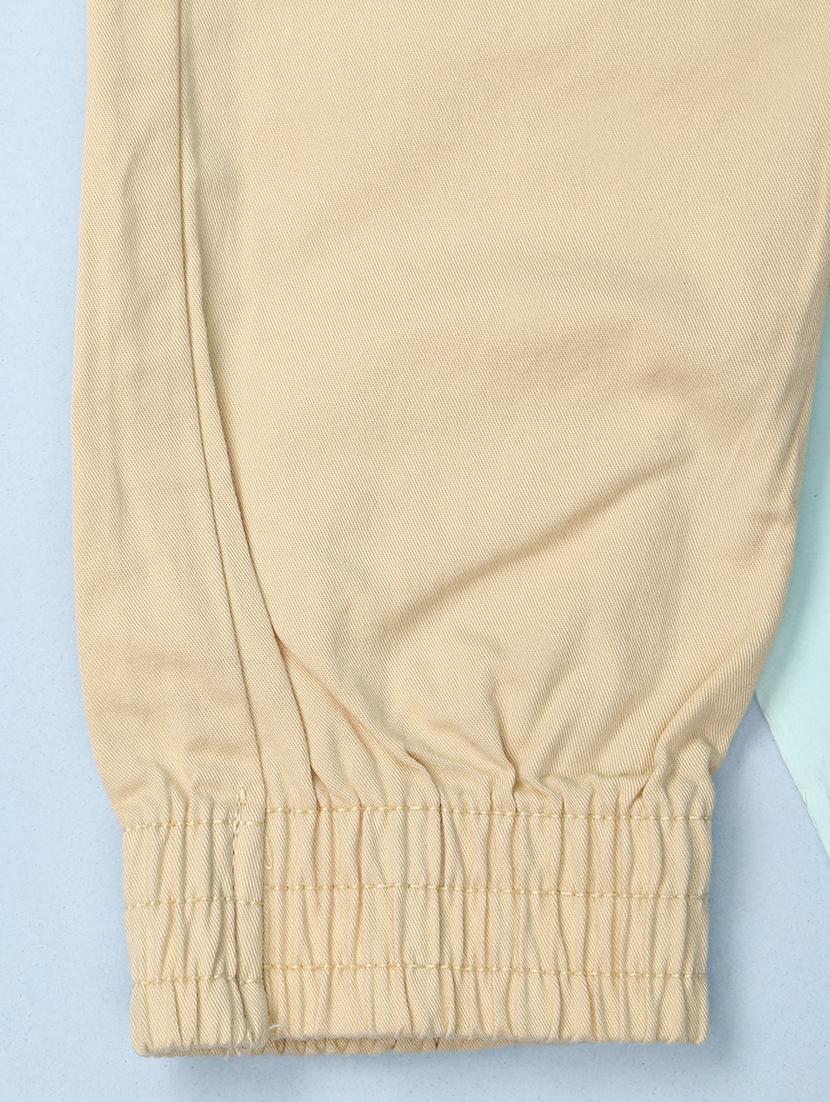 kids beige cotton jogger trouser - 21172392 - Standard Image - 2