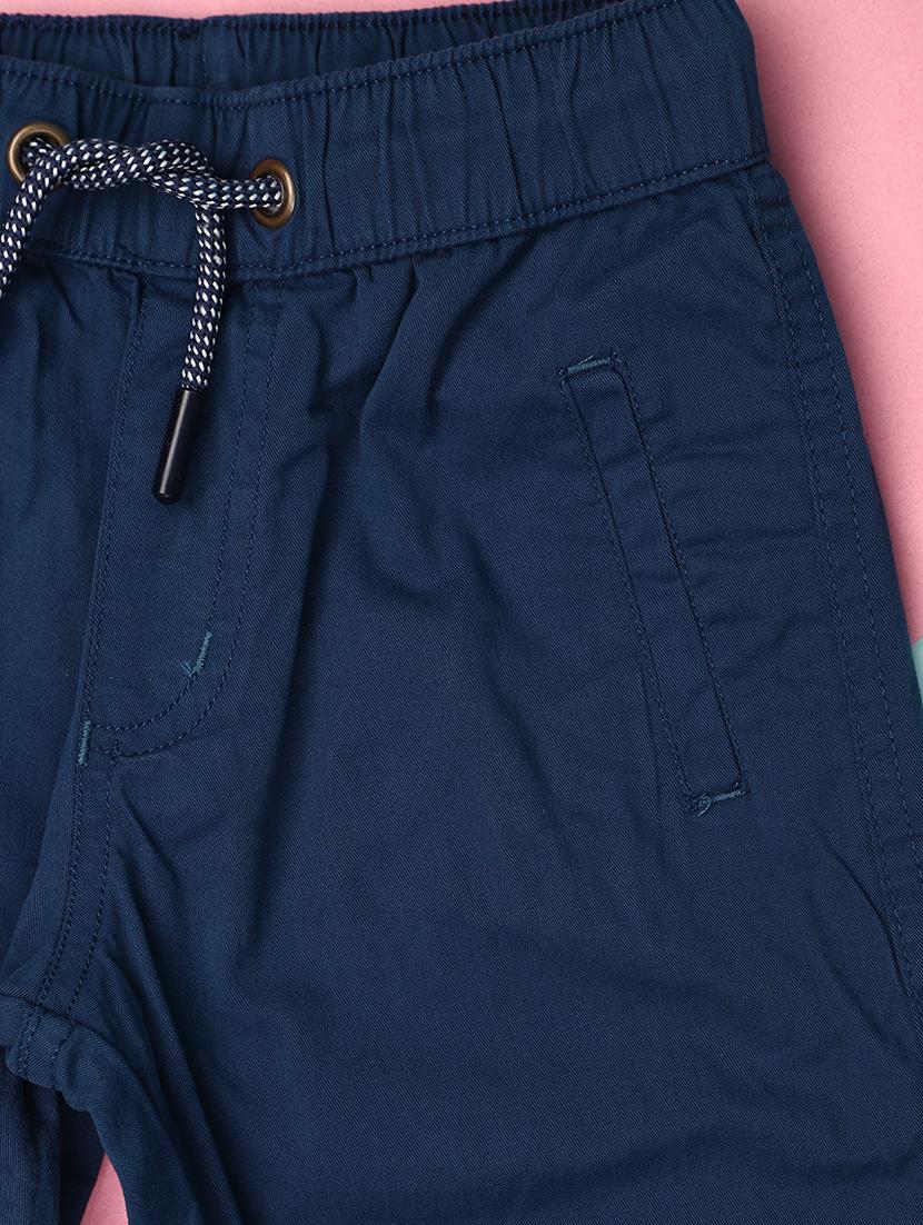 kids navy blue cotton jogger - 21172393 - Standard Image - 2
