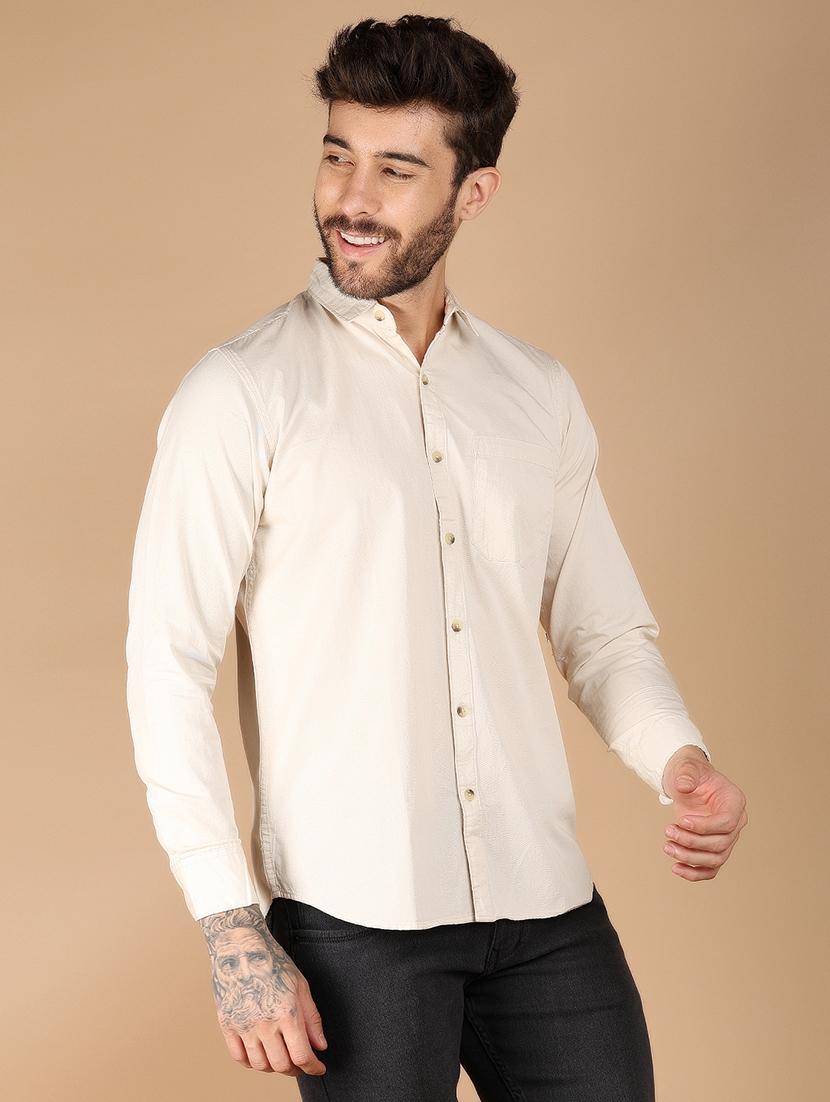 men solid long sleeve casual shirt - 21172455 - Standard Image - 2