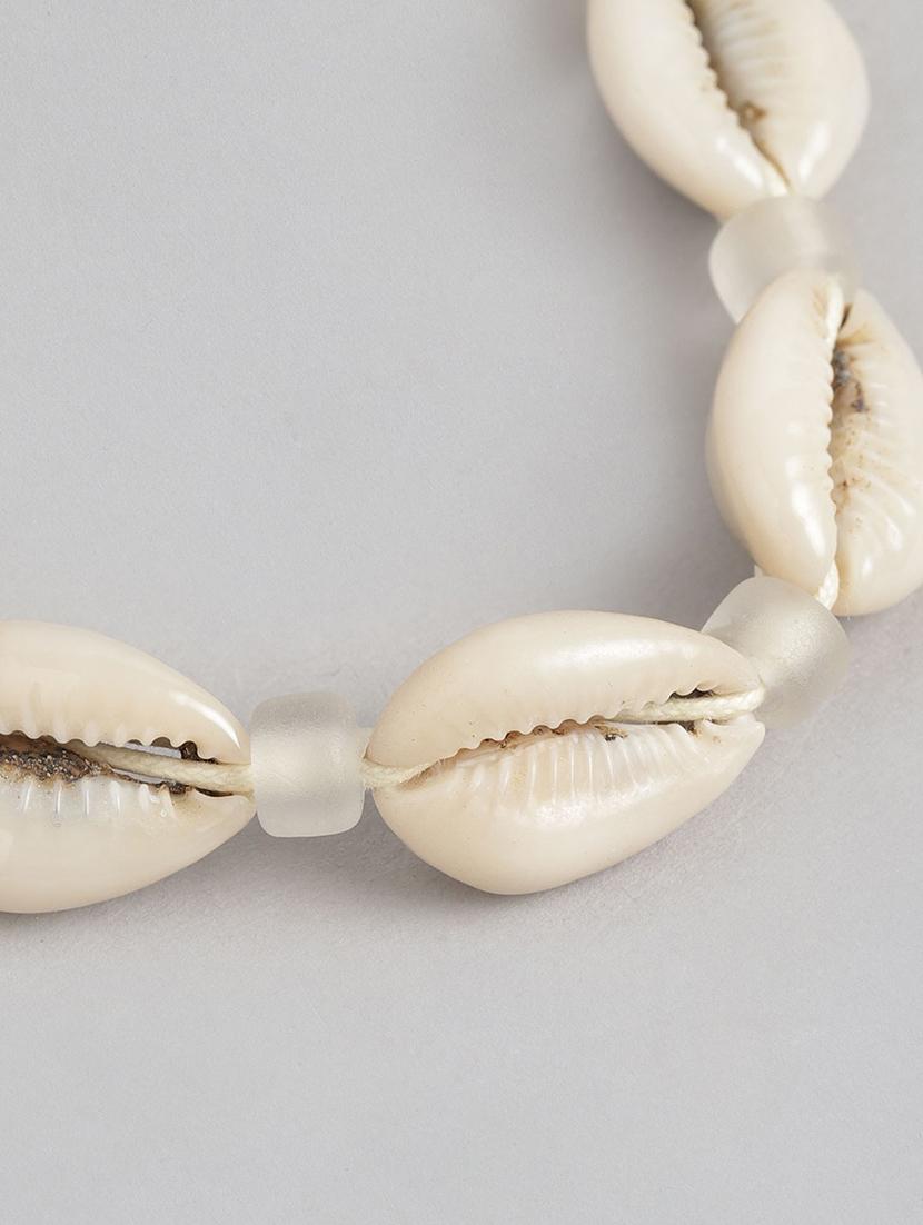 beige metal beaded bracelet - 21173222 - Standard Image - 2