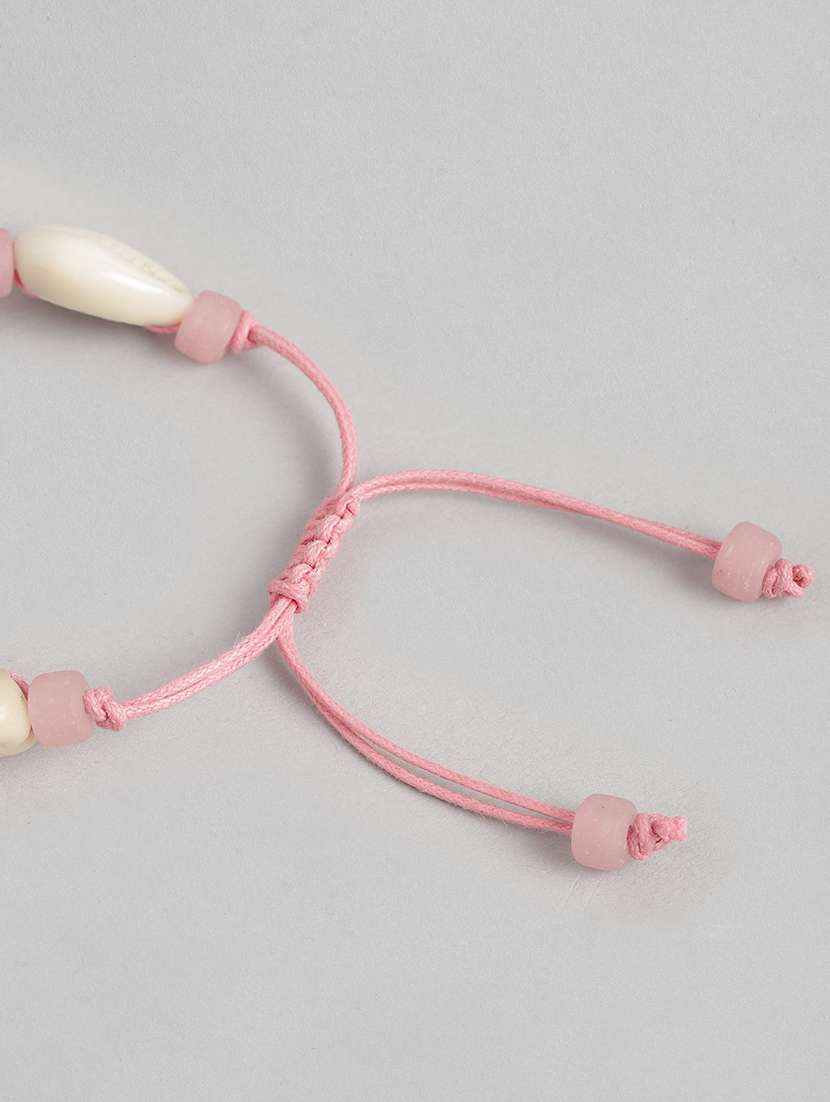 pink metal beaded bracelet - 21173228 -  Standard Image - 2