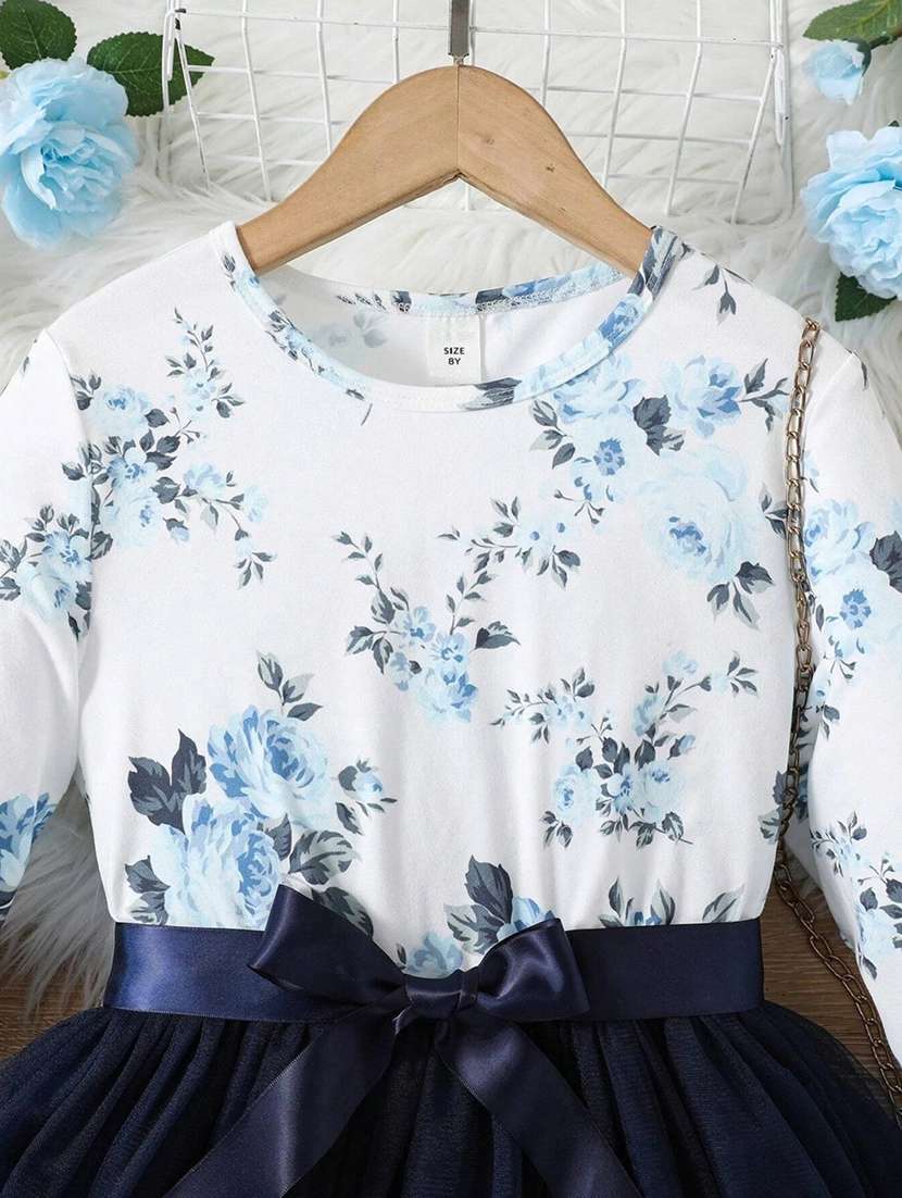 blue net frock - 21173268 - Standard Image - 2
