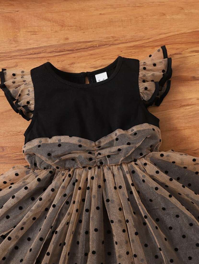 brown net frock - 21173285 - Standard Image - 2