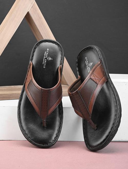 tan pvc slip on slippers - 21173414 -  Standard Image - 0