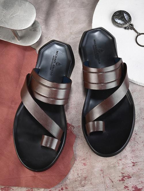 brown pvc slip on slippers - 21173416 - Standard Image - 0