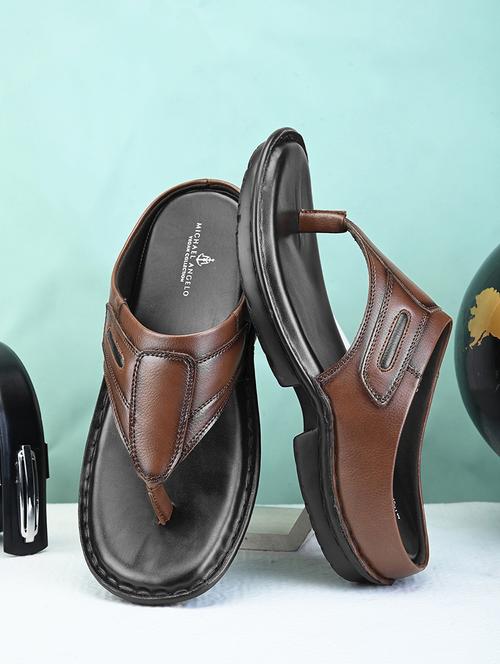 tan pvc slip on slippers - 21173418 -  Standard Image - 0