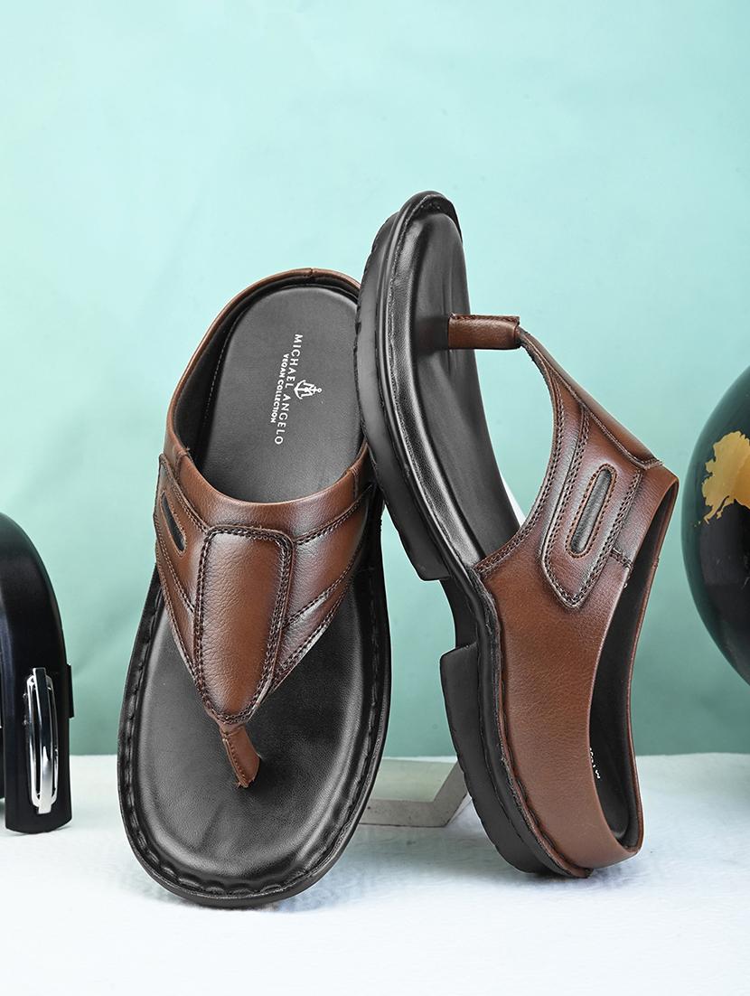 tan pvc slip on slippers - 21173418 -  Zoom Image - 0