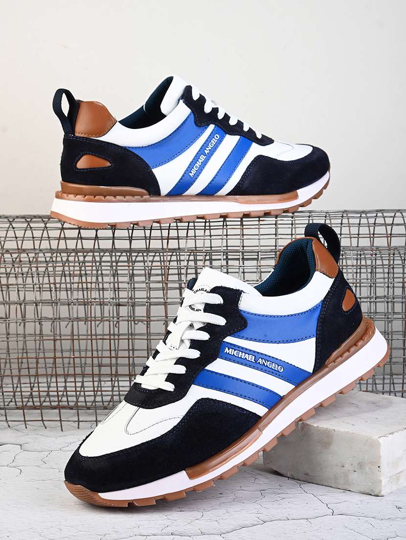 men color block lace up sneakers - 21173424 - Zoom Image - 0