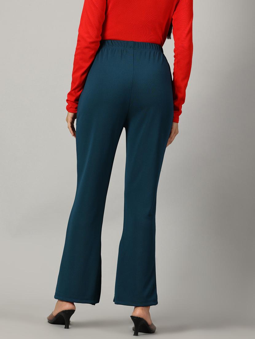 women solids bootcut trousers - 21173931 - Standard Image - 2