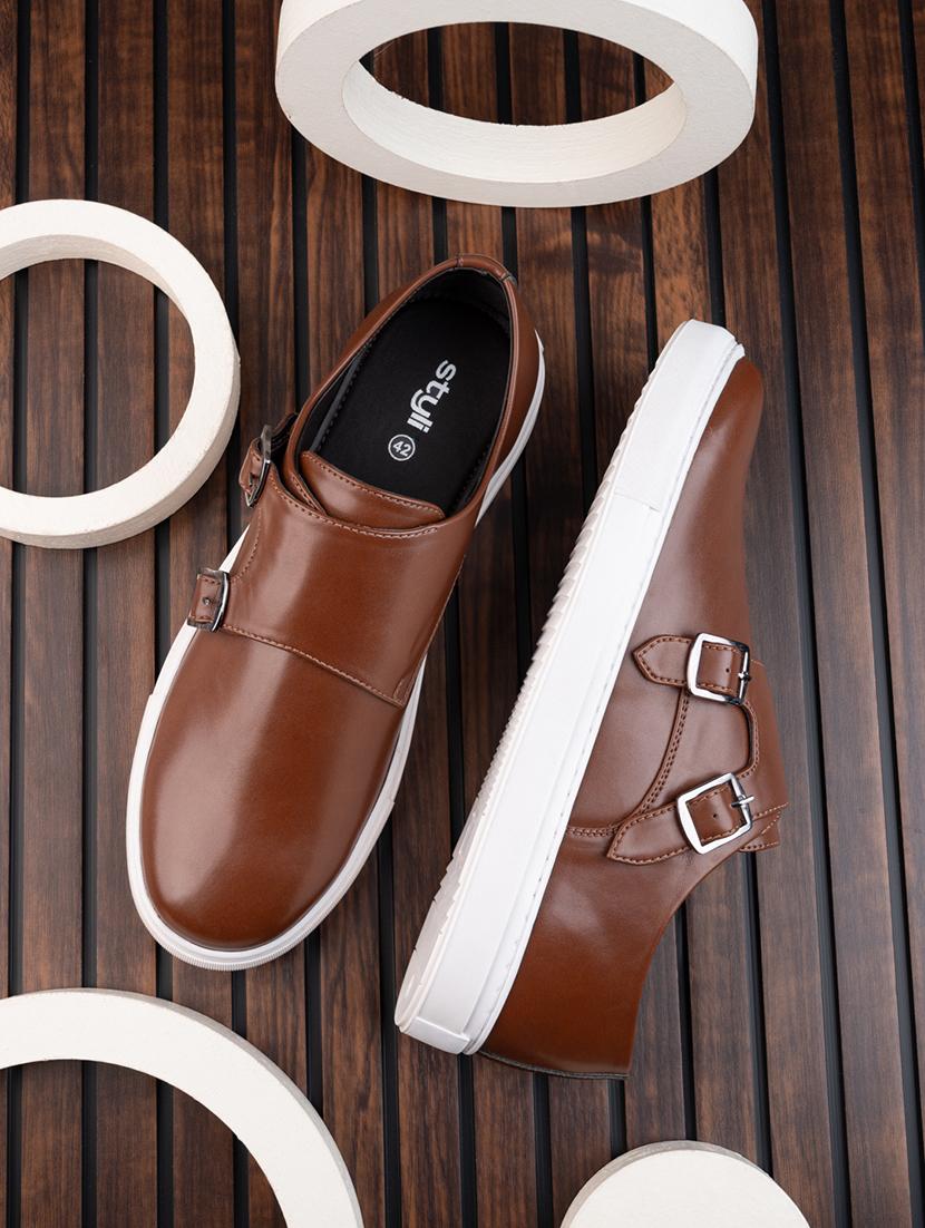 tan slip on shoes - 21174602 -  Zoom Image - 0