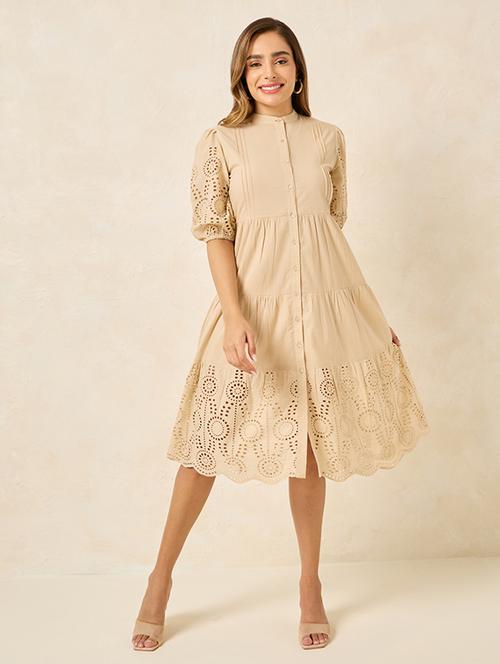 women lace detailed tiered dress - 21174643 - Standard Image - 0