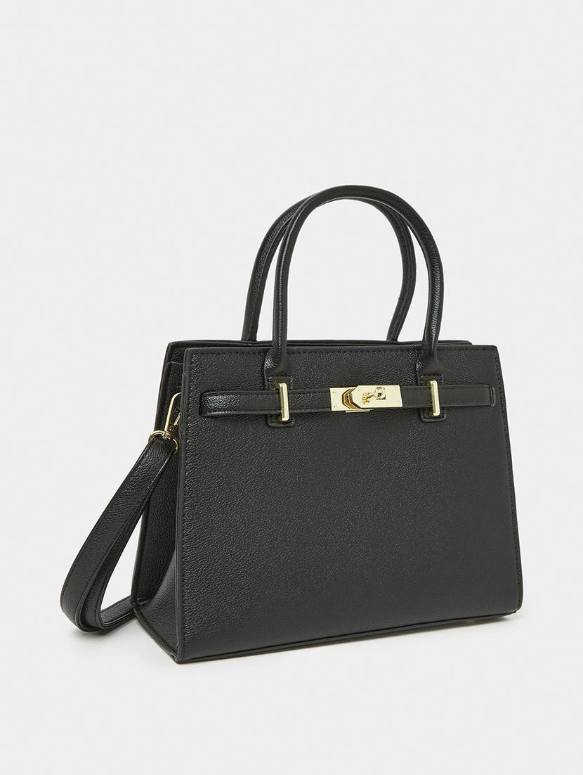black leatherette (pu) handbag - 21174705 - Zoom Image - 0