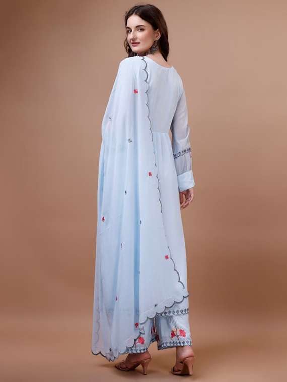 women embroidered suit set with dupatta - 21174821 - Standard Image - 2