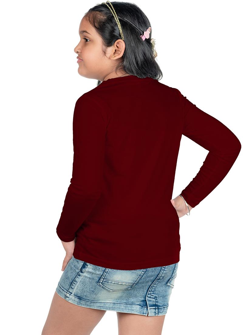 maroon cotton blend tee - 21175243 - Standard Image - 2