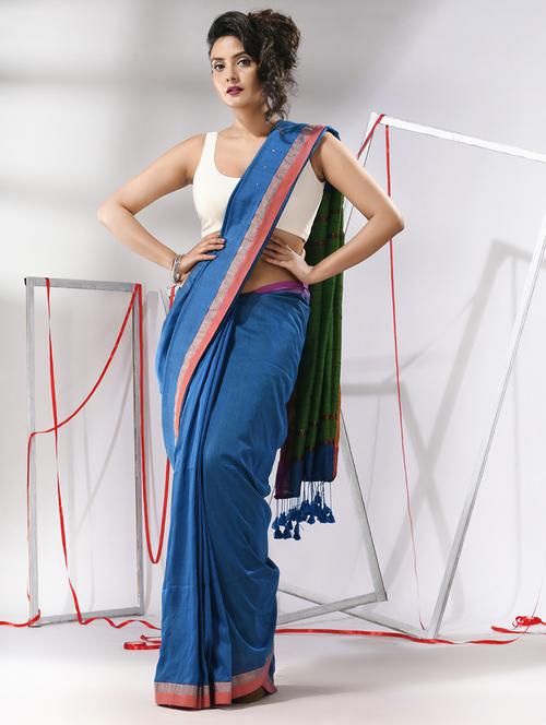 women self design handloom saree with blouse - 21176111 -  Standard Image - 0
