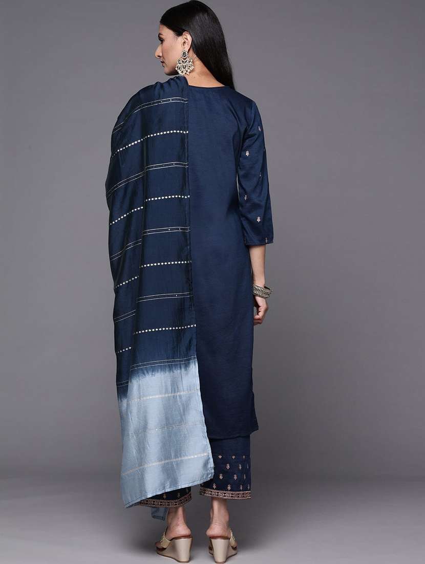 women three quarter sleeve suit set - 21176256 - Standard Image - 2