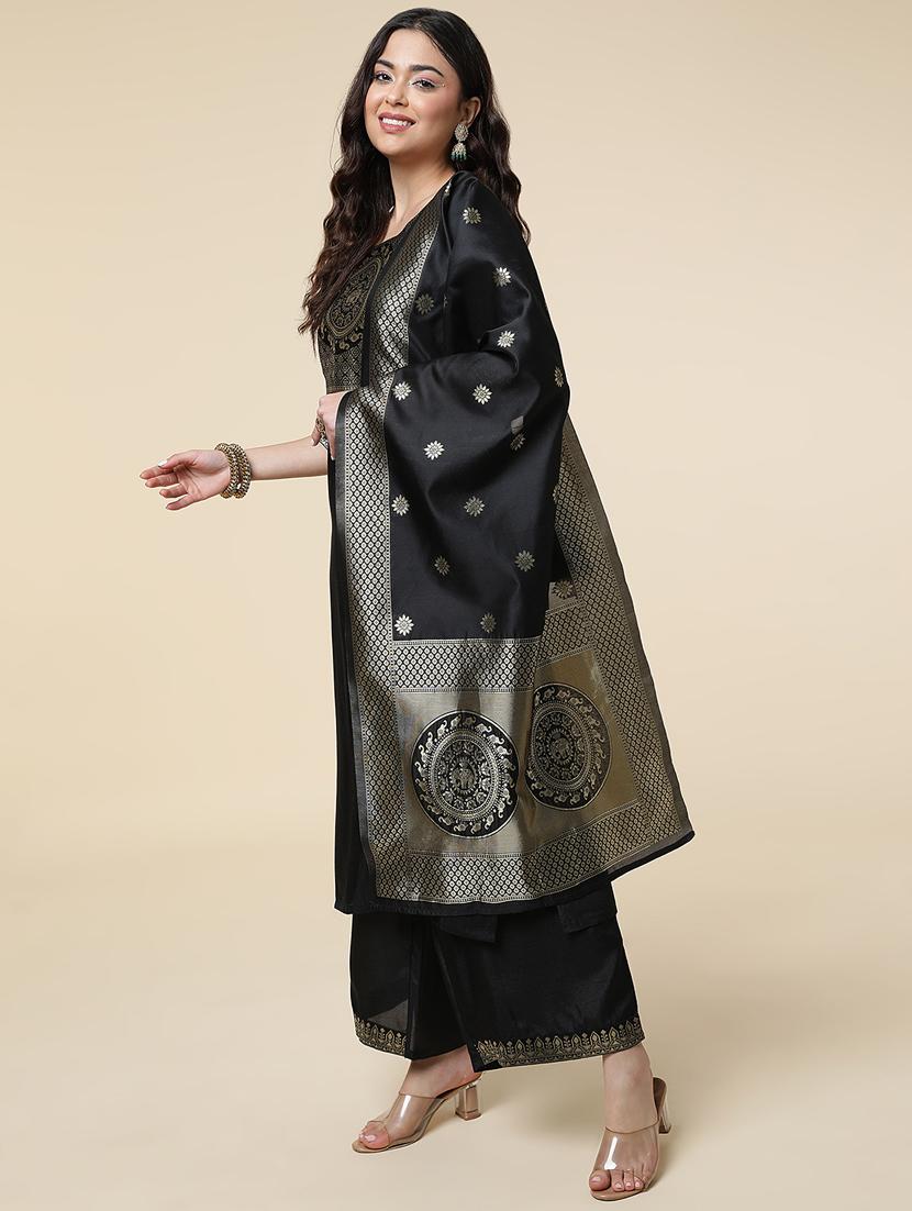 women three quarter sleeve suit set - 21176345 - Standard Image - 2