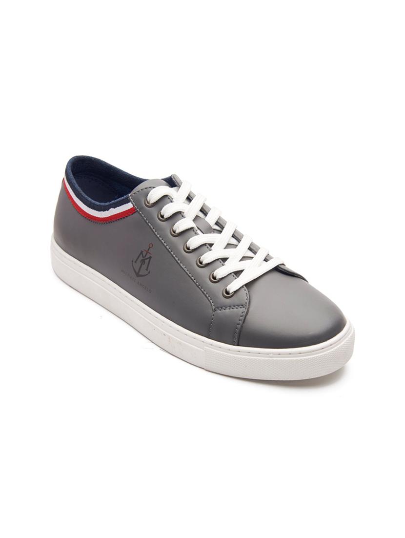 men grey lace up sneakers - 21176450 - Standard Image - 2