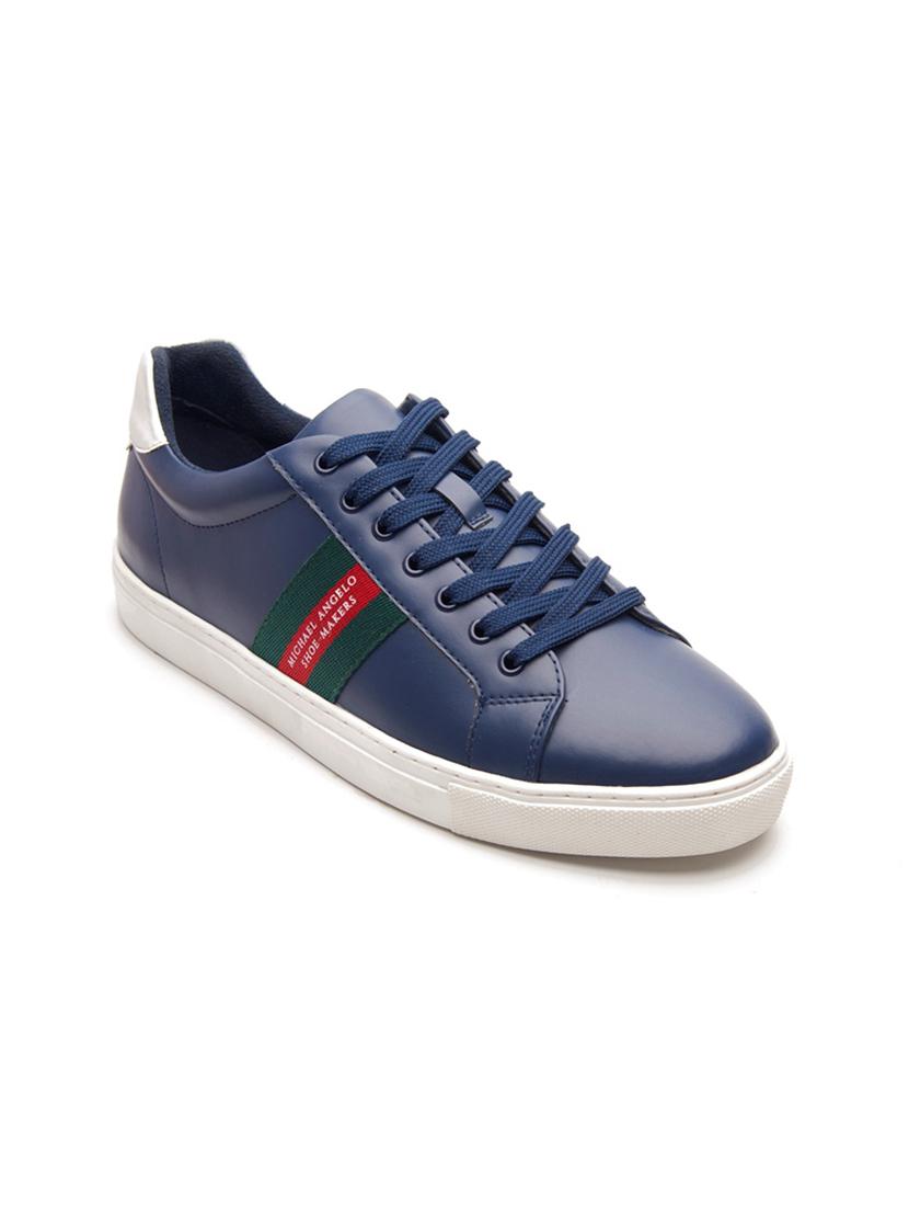 blue lace up sneakers - 21176452 - Standard Image - 2