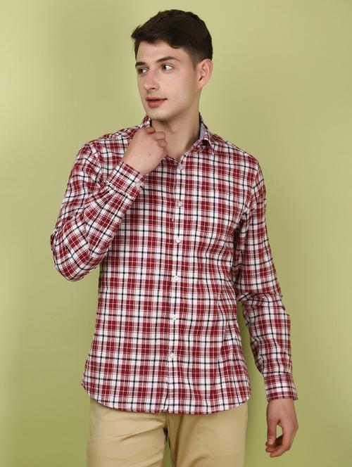 men collared long sleeves casual shirt - 21177042 - Standard Image - 0
