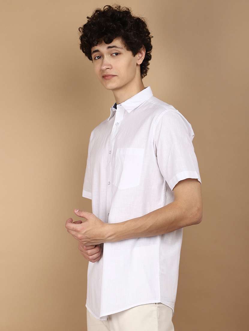 men collared long sleeves casual shirt - 21177057 -  Standard Image - 2