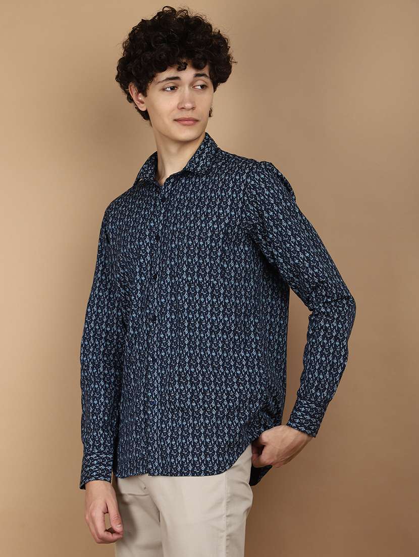 men collared long sleeves casual shirt - 21177073 -  Standard Image - 2