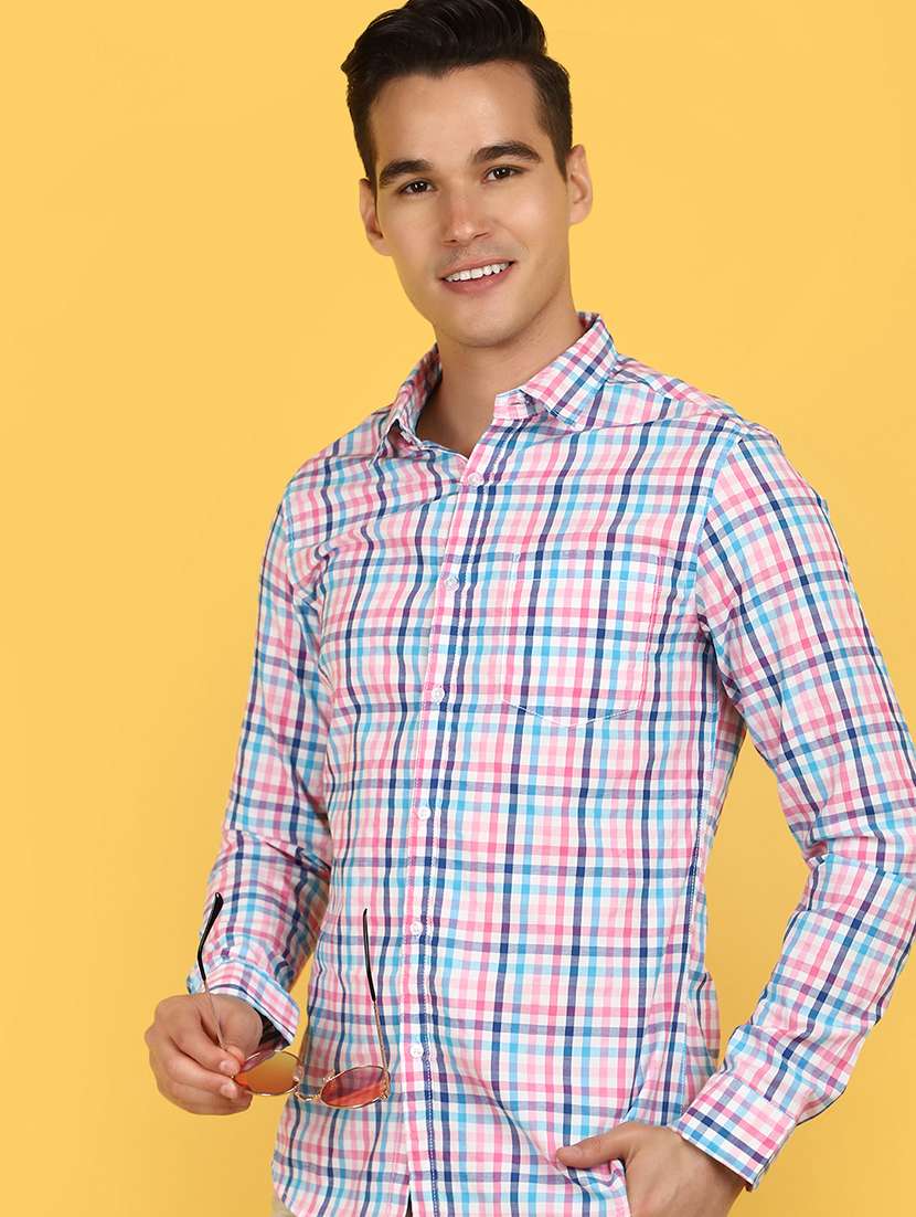 men collared long sleeves casual shirt - 21177076 -  Standard Image - 2