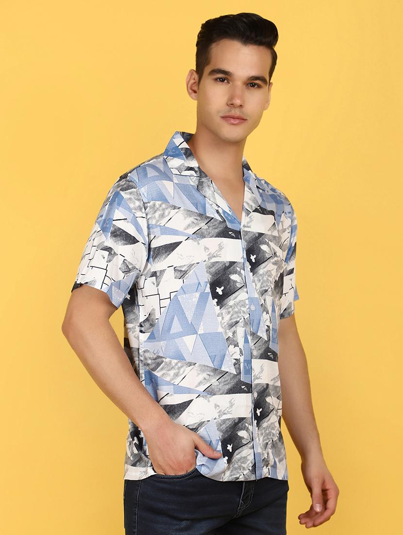 men collared short sleeves casual shirt - 21177086 - Standard Image - 2