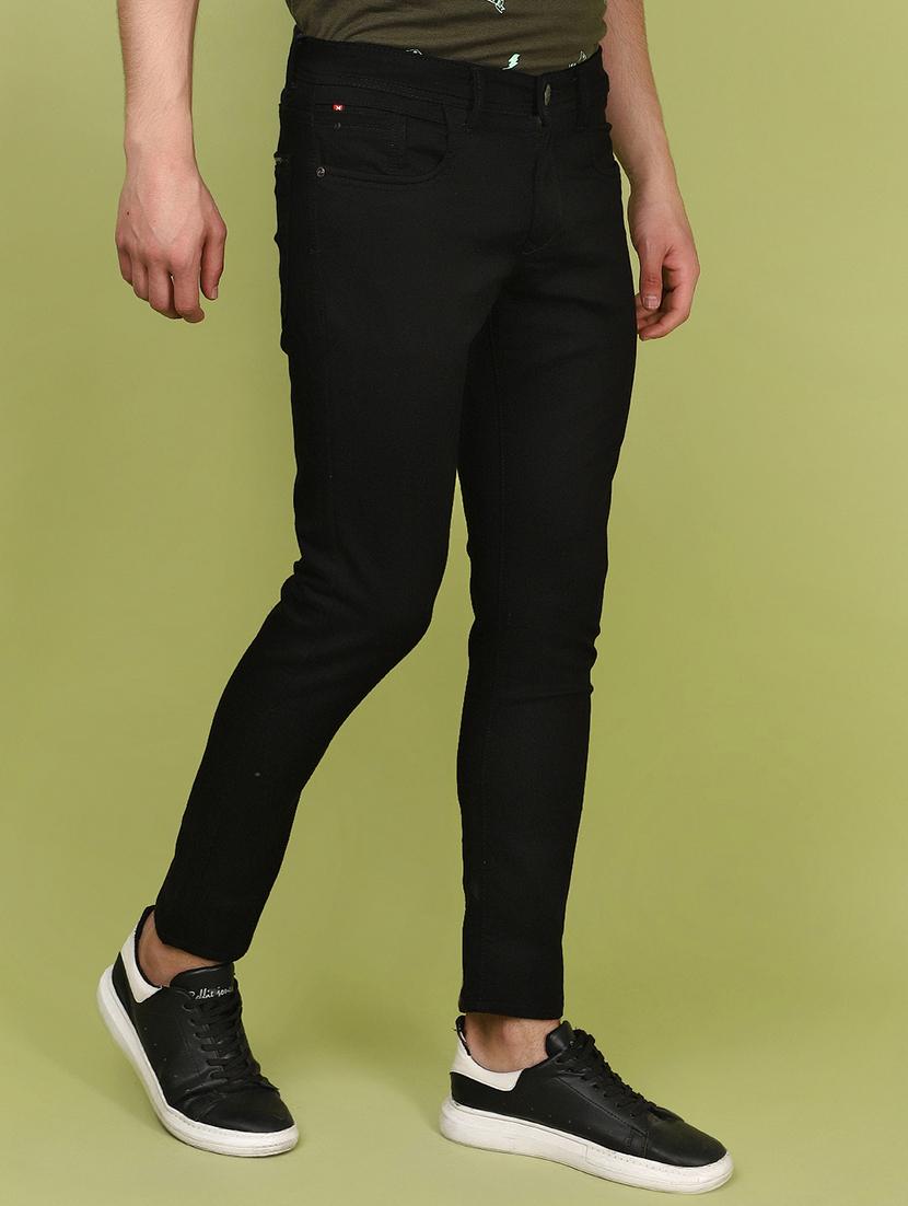 men mid rise plain denim jeans - 21177115 - Standard Image - 2