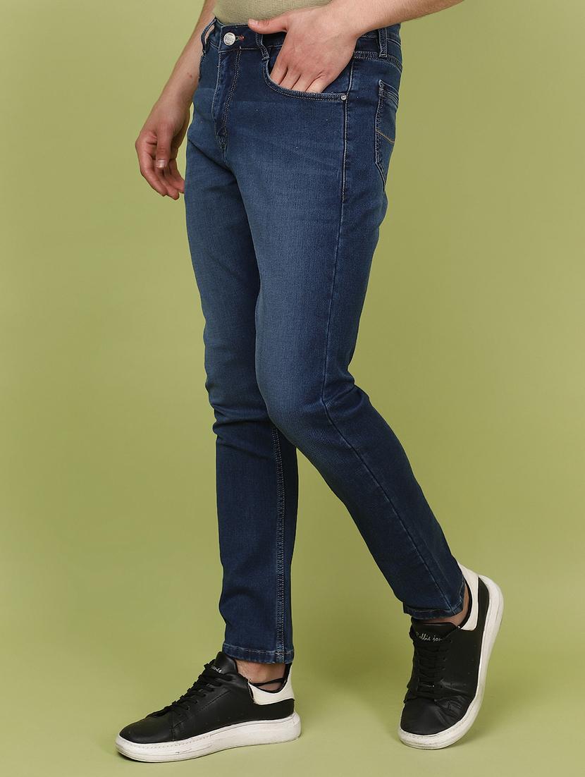 men mid rise plain denim jeans - 21177120 - Standard Image - 2