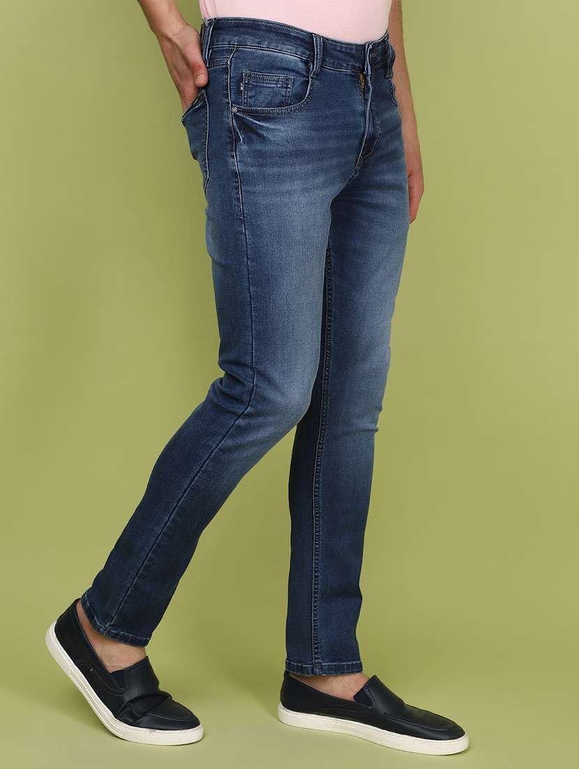 men mid rise plain denim jeans - 21177124 -  Standard Image - 2