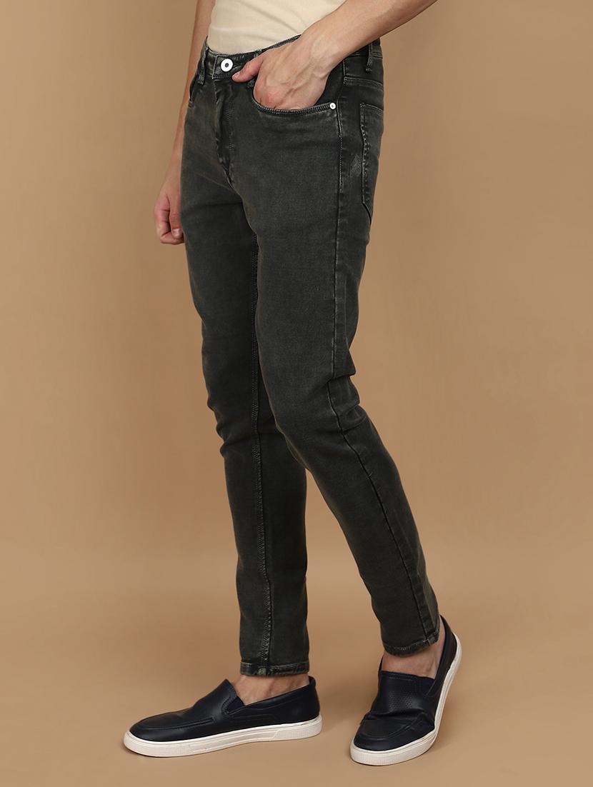 men mid rise plain denim jeans - 21177131 - Standard Image - 2