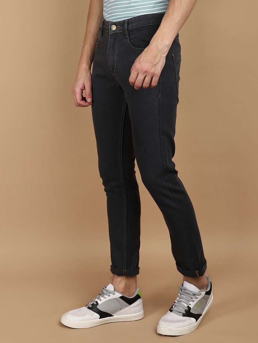 men mid rise plain denim jeans - 21177133 -  Standard Image - 2