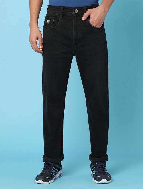 men mid rise plain denim jeans - 21177136 - Standard Image - 0