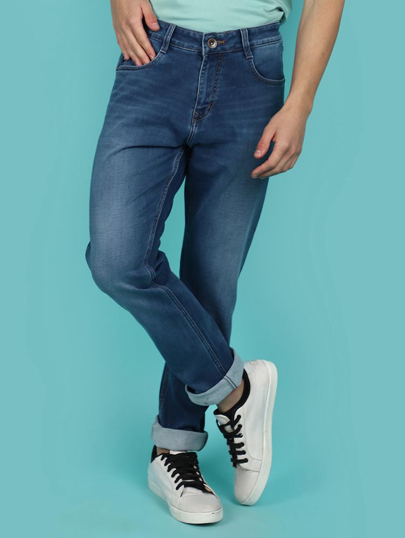 men mid rise plain denim jeans - 21177143 -  Zoom Image - 0