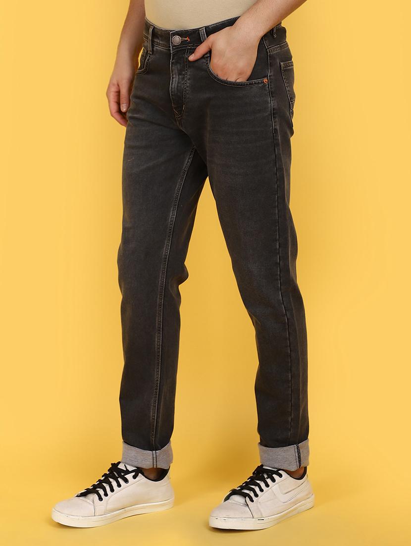 men mid rise plain denim jeans - 21177163 - Standard Image - 2