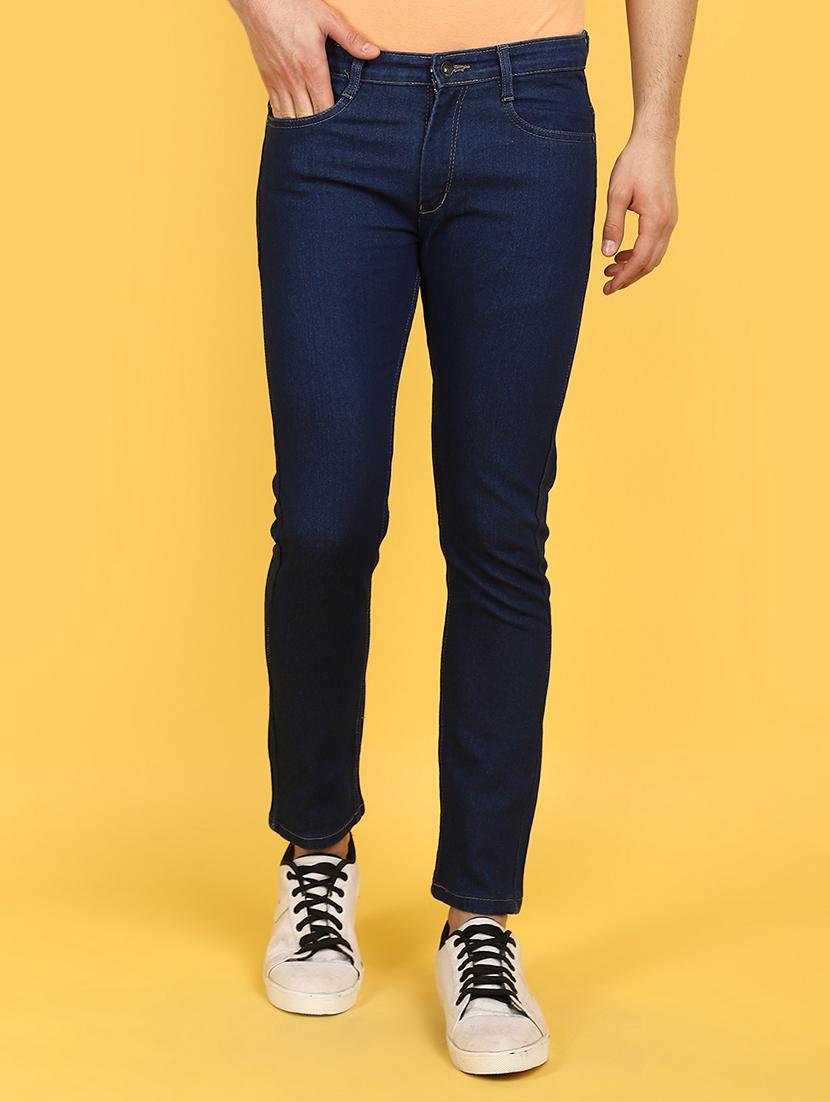 men mid rise plain denim jeans - 21177168 -  Zoom Image - 0